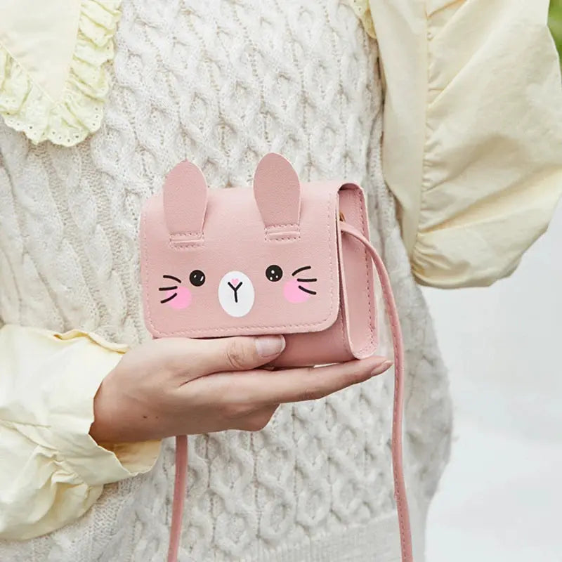 PrincessPop Kids Mini PU Leather Crossbody Handbag For Girls Coin Purse Wallet Cute Mini Bag