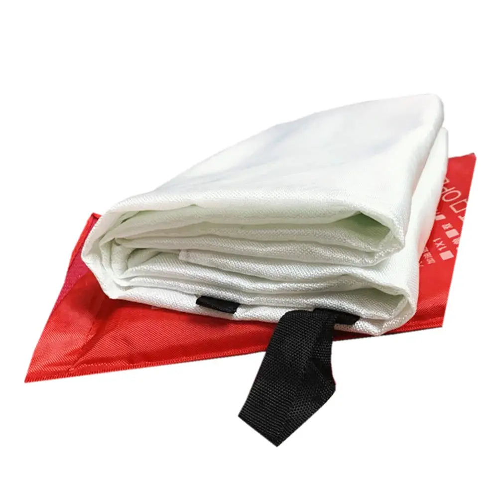 1M X 1M Emergency Fiberglass Fire Blanket Flame Retardant Safety Cover For Fire Suppression