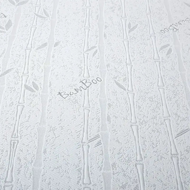 Bamboo mattress protector close-up, breathable 3D air fabric white fitted cover for 90/140/160 cm beds