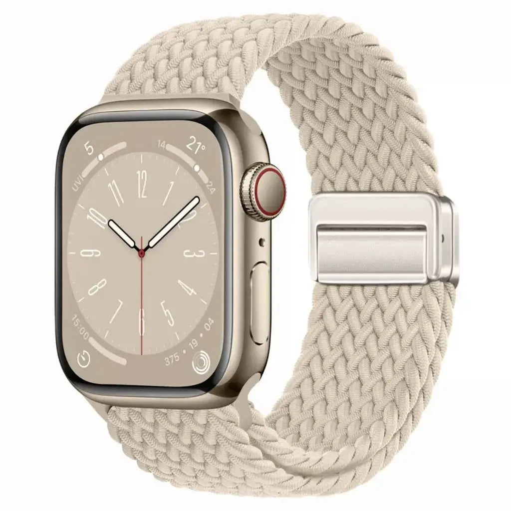 Nylon Braided Band Strap Compatible For Apple Watch S10 46mm 44mm 40mm 45mm 49mm 41mm 38mm iWatch series se 10 7 3 5 6 8 9 Ultra