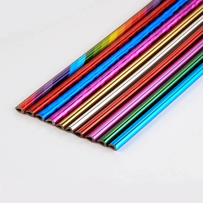 10-piece Simples Market colorful metallic U-shaped car AC outlet decorative strips for auto interior