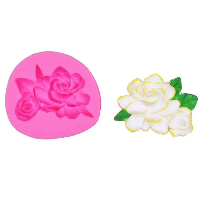 Frangipani Gardenia Flower Silicone Candle Mold For DIY Soap Soy Wax Scented Candles Plaster Ornaments Molds Home Decor - Simples Market