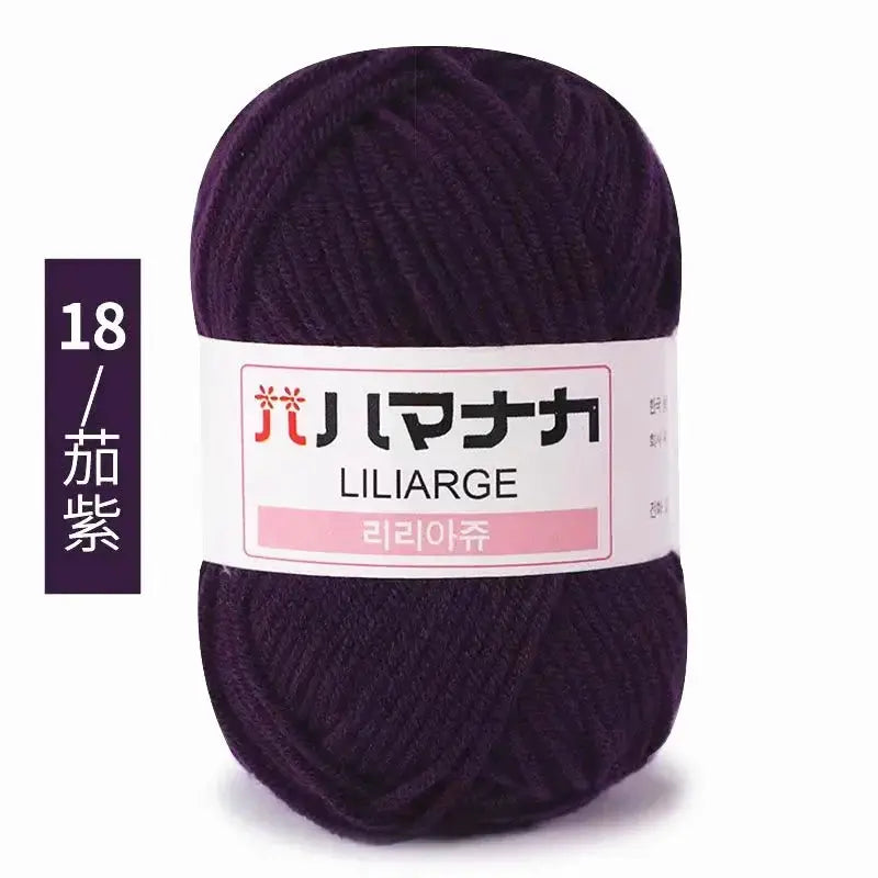 Milk Sweet Soft Cotton Baby Yarn Bamboo Blend Velvet Thick Wool For Hand Knitting And Crochet DIY Sweaters