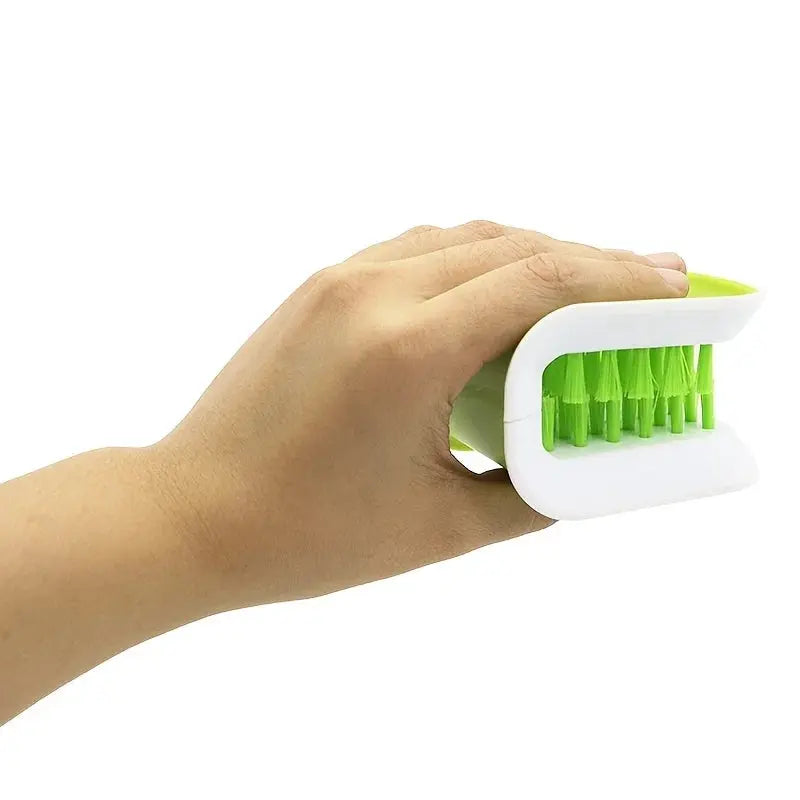 AutoGleam Car Interior Seat Belt Cleaning Brush Dual Sided U Shaped Tray Diamond Sponge Reaches Tight Crevices