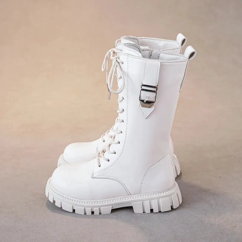 LumiKids Zipper Baby Girl Boots Warm Thick Sole For Autumn Winter Comfort And Style