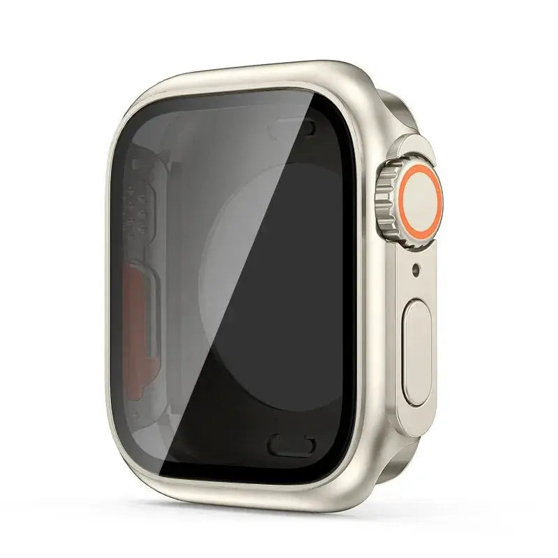 Apple Watch bumper case with clear screen protector, hard PC front and rear protection for 40-46mm models