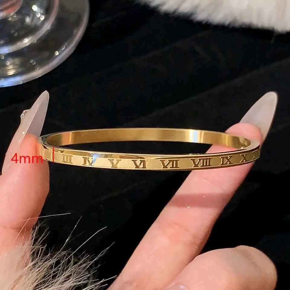 ZAKOL Sparkling Zirconia Inlaid Stainless Steel Bracelet Set For Women Stackable Bangles Non Fading Jewelry Gift