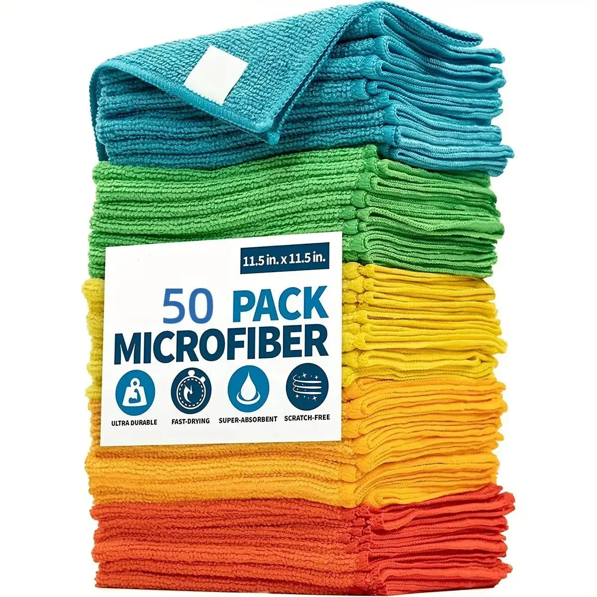 BrightHome Microfiber Cleaning Cloth Set 20 10 5 3 Pieces Ultra Absorbent Eco Friendly Kitchen And Bathroom Towels