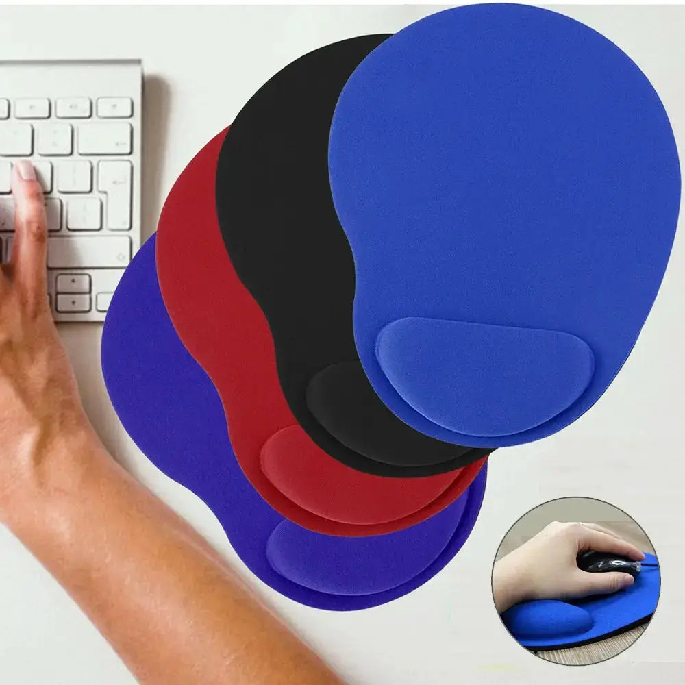 Ergonomic Wrist Rest Mouse Pad With Non Slip Surface Soft Comfort Mat For PC And Laptop Computers