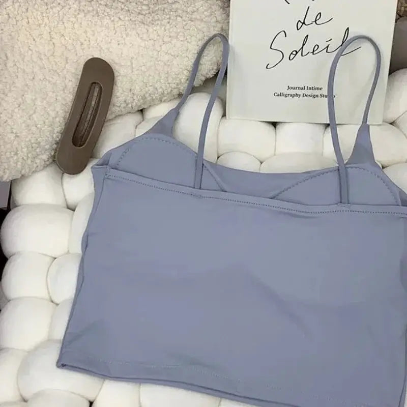 SilkNova Ice Silk Crop Top Bralette Seamless Padded Tube Top For Women Breathable All Day Comfort