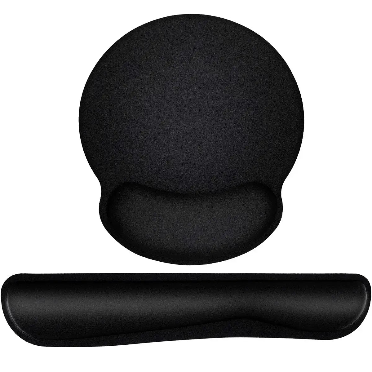 2 Piece Keyboard And Mouse Pad Wrist Rest Set With Silky Gel Memory Foam For Comfortable Ergonomic Keyboard And Mouse