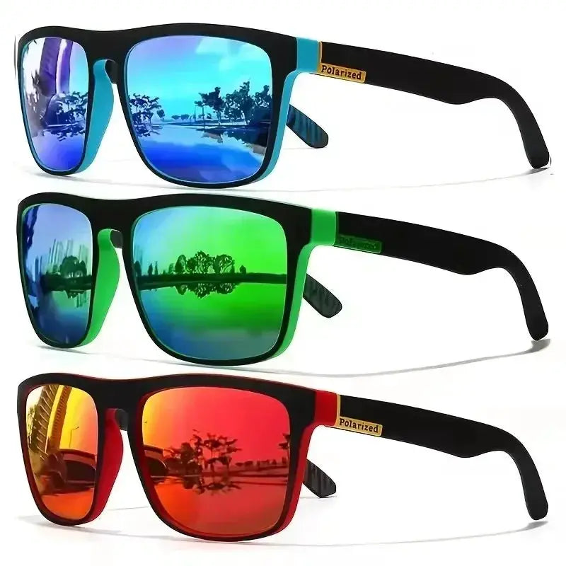 NovaSight Polarized Sports Sunglasses UV400 Protection Metal Square Frame Unisex Eyewear