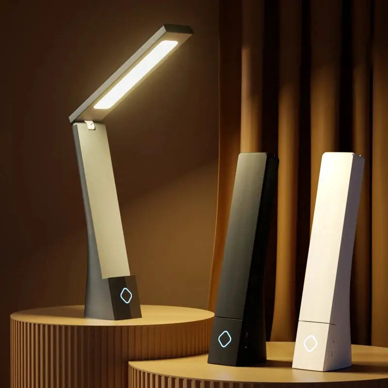 Simples Market LED desk lamp set of 3 foldable white, black and gray table lights with eye protection