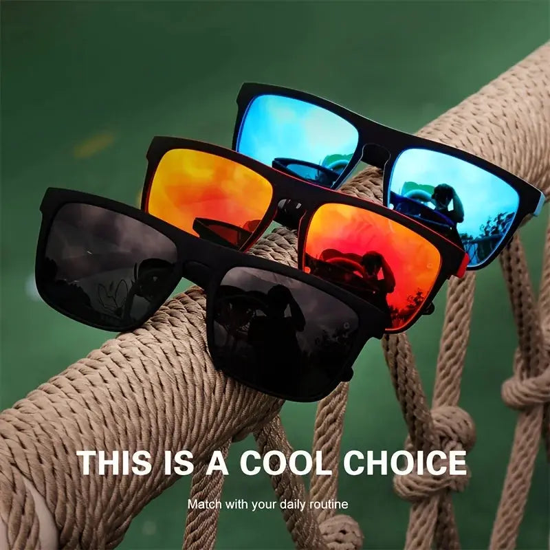 Fashion Vintage Square Polarized Sunglasses UV400 Protection For Men And Women Driver Eyewear