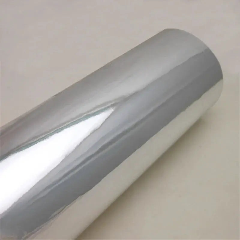 Chrome vinyl wrap roll, metallic silver film for cars and motorcycles by Simples Market