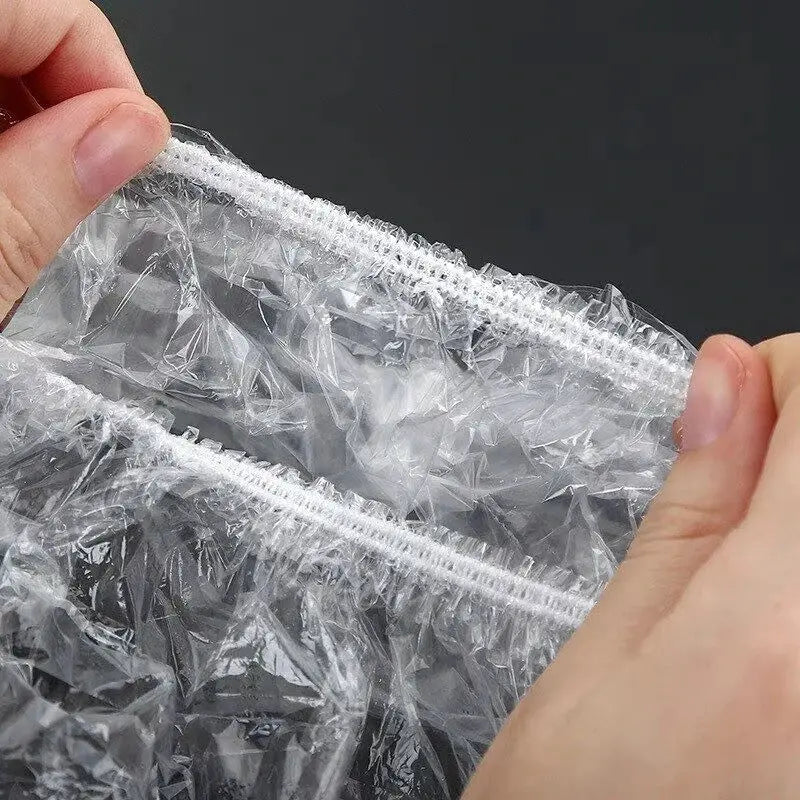 Disposable Food Covers Elastic Edges Food Grade Plastic Fits Dishes Bowls And Containers Keeps Fruit Vegetables Fresh