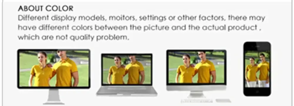 Summer quick-drying polo shirt from Simples Market, short sleeve golf jersey in yellow, shown on devices to show colors