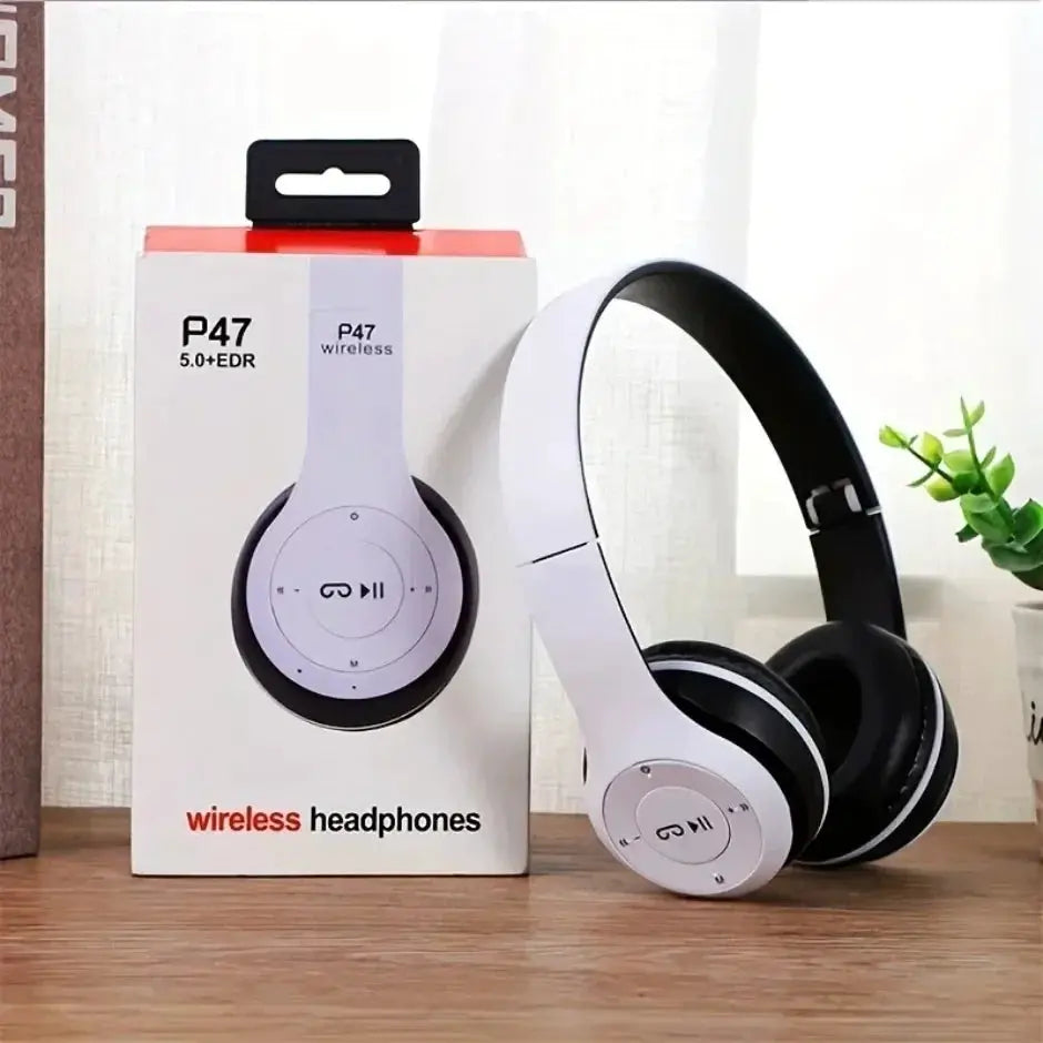 PulseTech Foldable Bluetooth 5.0 Headset Wireless TF Card and Wired Connectivity for Sports and Gaming Immersive Sound