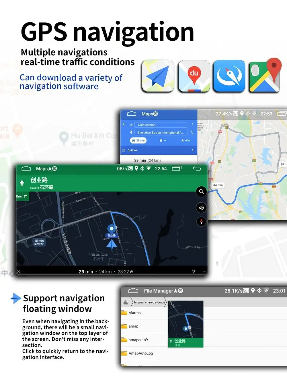 Simples Market 2Din Android car radio for VW/Skoda with GPS navigation, CarPlay and Wi‑Fi