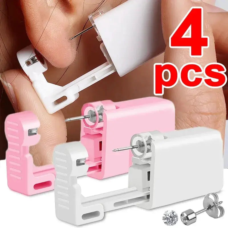 Disposable Safe Painless Ear Piercing Kit Sterile Puncture Tool For Earring Studs Nose Rings Piercing Gun Set