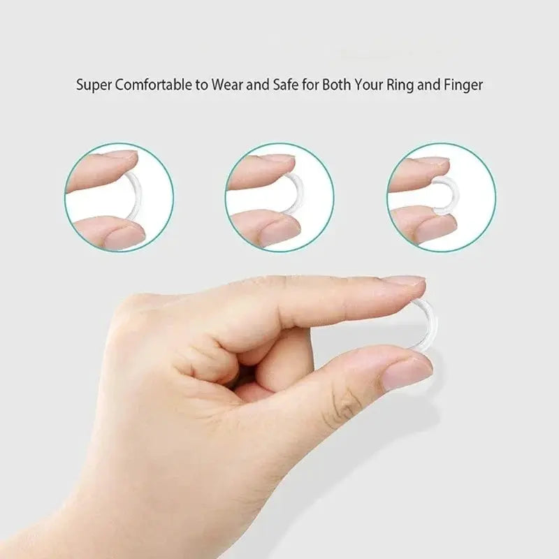 Soft Silicone Ring Size Adjuster 8 Piece Set Non Slip Comfort for Engagement Wedding Jewelry Making