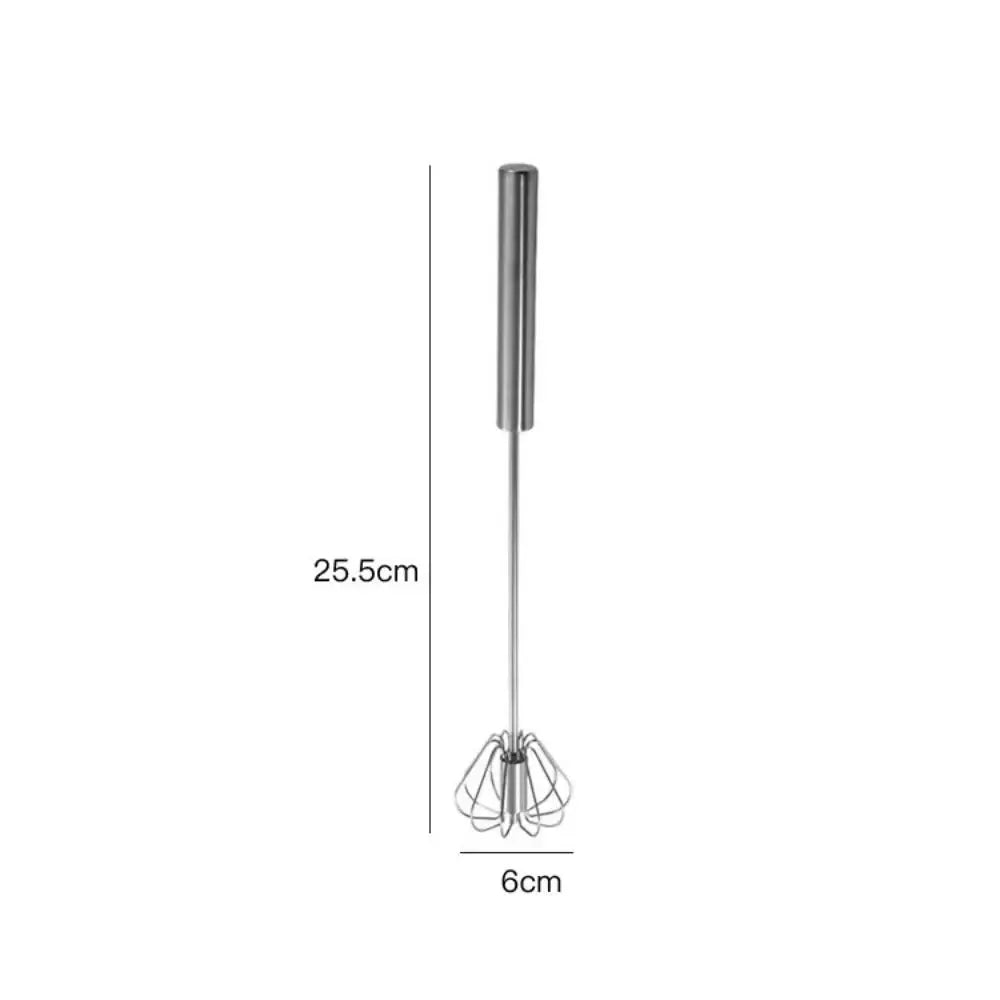 EverMix Stainless Steel Rotary Whisk Semi Automatic Mixer For Cream And Eggs In The Kitchen