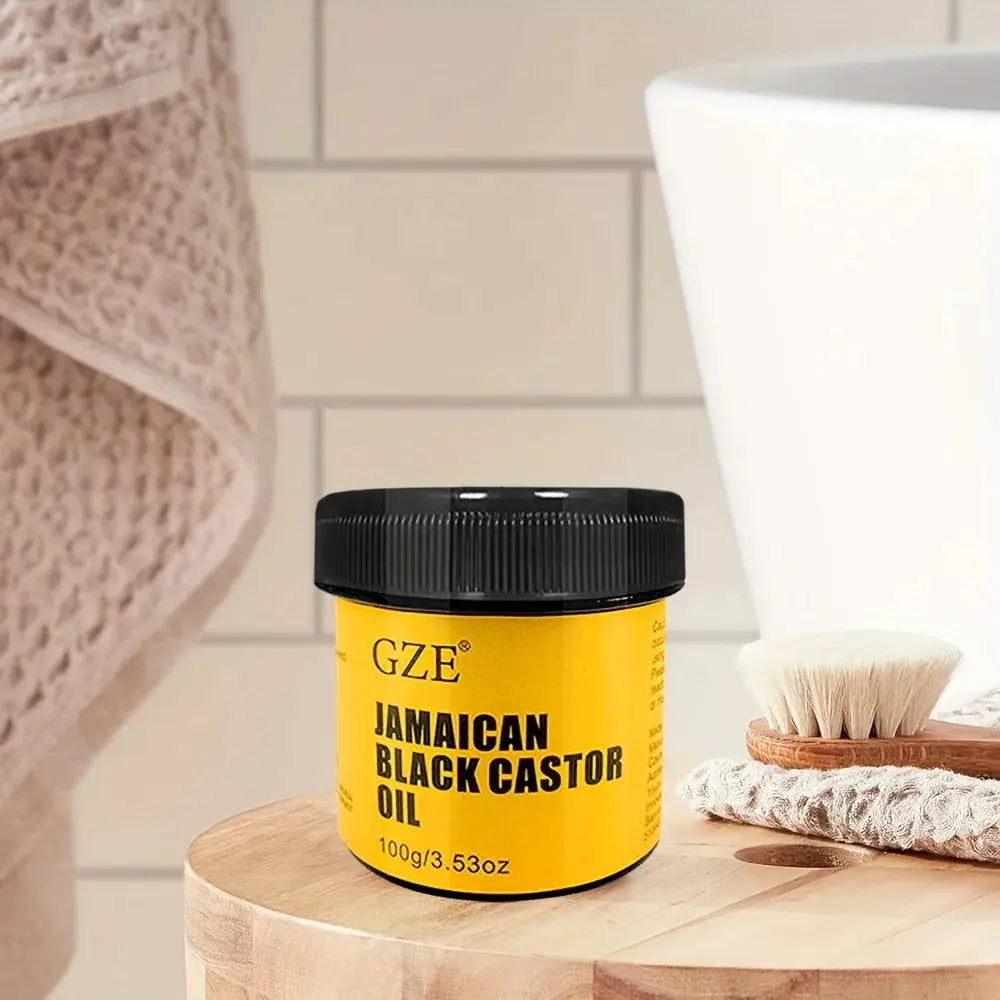 GZE Jamaican Black Castor Oil Pure Cold Pressed For Hair Growth Skin Moisturizing Scalp Health Promoting Thicker Hair