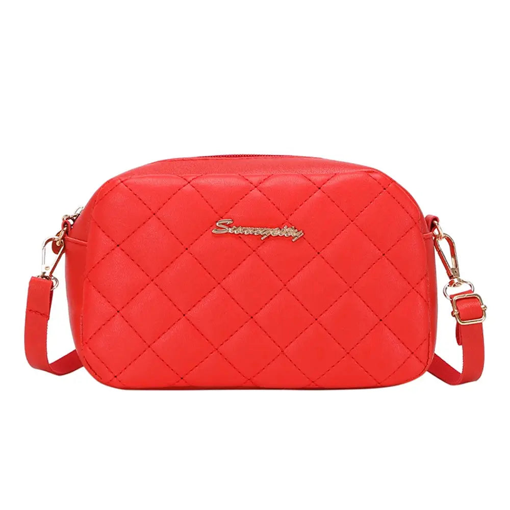 Lingge Tassel Small Crossbody Messenger Bag With Camera Compartment For Women Elegant Compact Everyday Bag