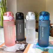 Sports Transparent Water Bottle 780ml Portable Gym Travel Clear Leakproof Drinking Bottle Frosted