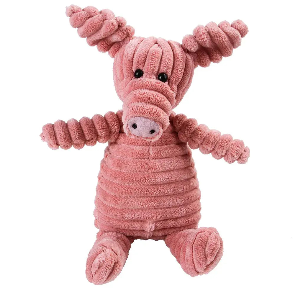 Corduroy Monkey And Pig Voice Plush Molar Toy For Dogs Vent Training Dental Care Teeth Cleaning Large Dog Toys