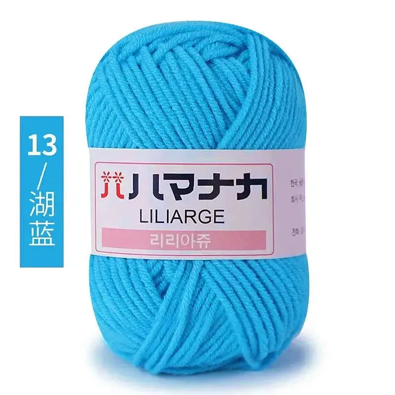 Milk Sweet Soft Cotton Baby Yarn Bamboo Blend Velvet Thick Wool For Hand Knitting And Crochet DIY Sweaters