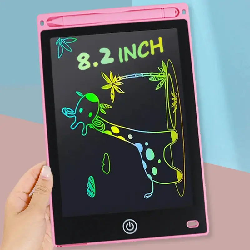 Simples Market 8.2-inch pink LCD drawing tablet for kids with stylus