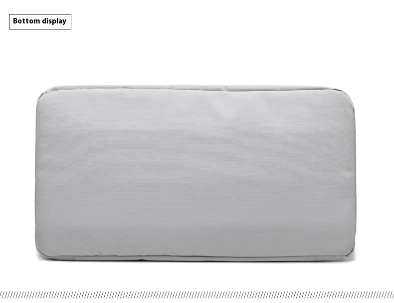 Gray large-capacity travel gym bag, waterproof, versatile for luggage and workouts