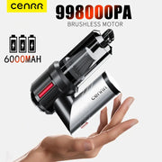 CENRR car vacuum cleaner by Simples Market, cordless handheld with 6000mAh battery and brushless motor