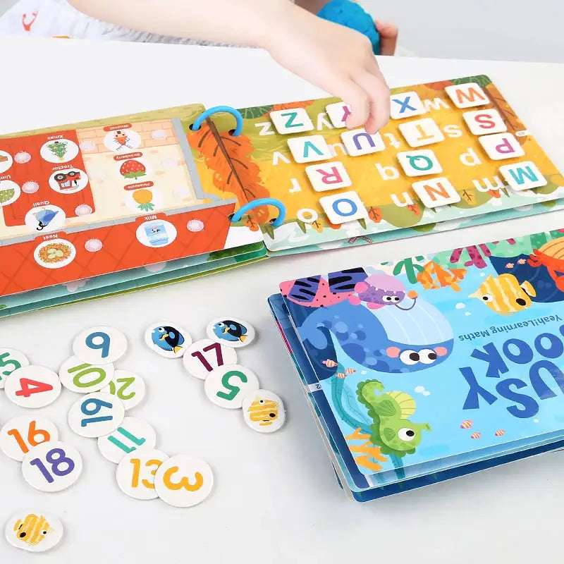 Montessori Scene Stickers For Children DIY Hands On Puzzle Reusable Books Cartoon Learning Cognition Toys For Kids Gift