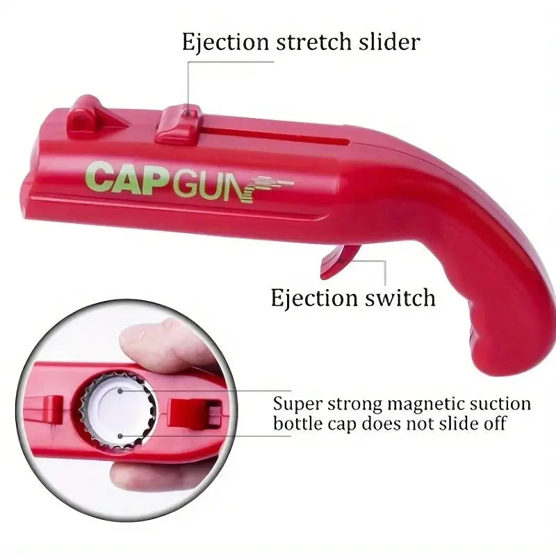 Funny Cap Gun Bottle Opener for Home Bars Parties and Weddings Gift for Men Beer Bottle Opener