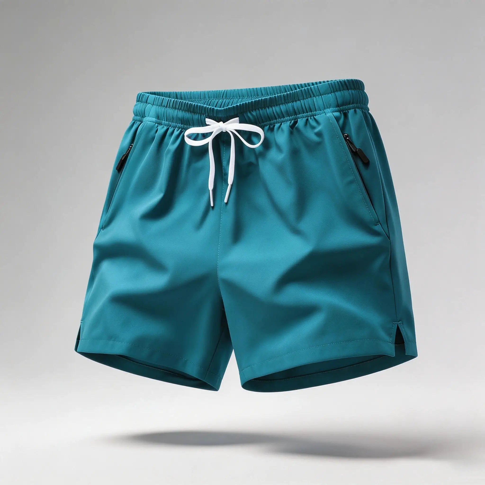 Men's Quick Dry Running Shorts With Drawstring And Zip Pockets For Athletic Workouts And Gym Sessions