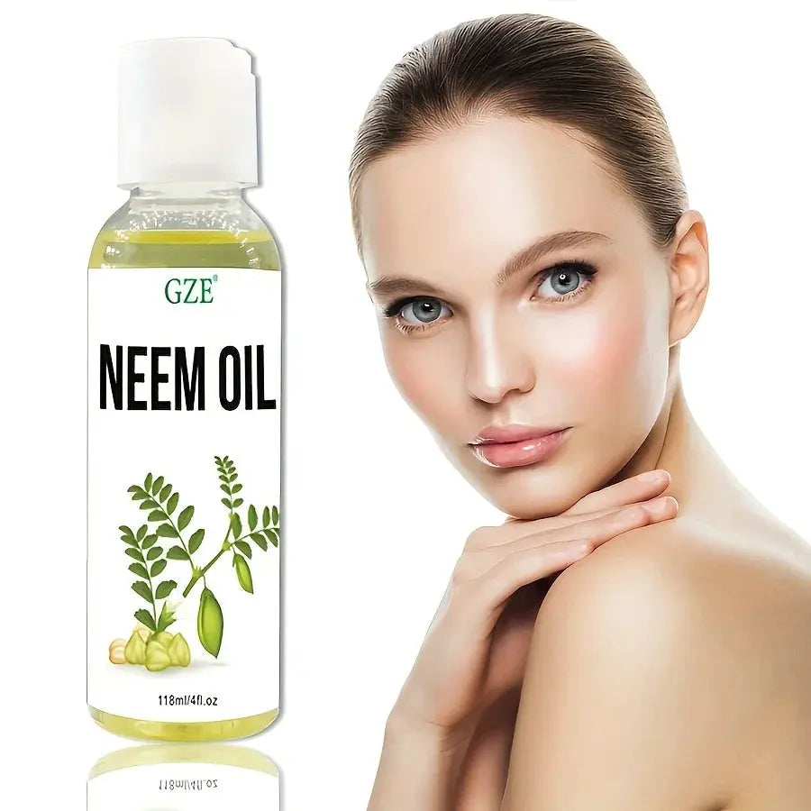 GZE Neem Oil Undiluted Cold Pressed For Skin And Hair Growth Nails Health Everyday Use