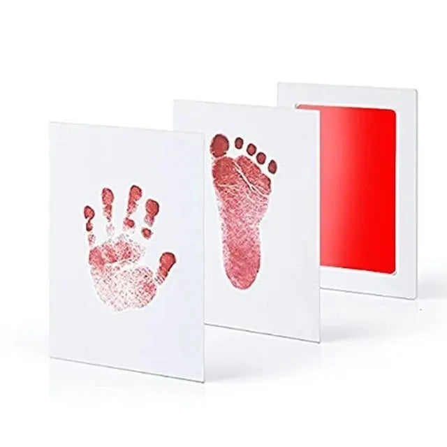 Newborn Baby Diy Hand And Footprint Kit With Ink Pads And Photo Frame Keepsake Gift For Parents