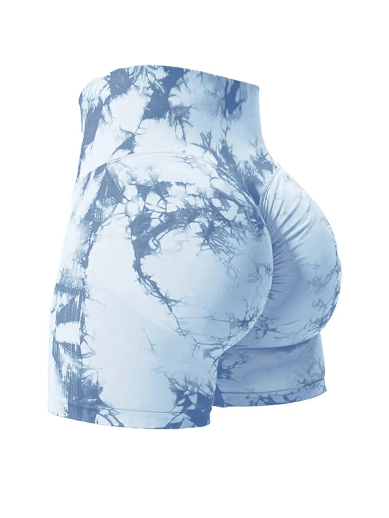 NovaFlex Tie Dye Butt Lifting Seamless Gym Shorts 2 Pack High Waist Nylon Elastane For Workout
