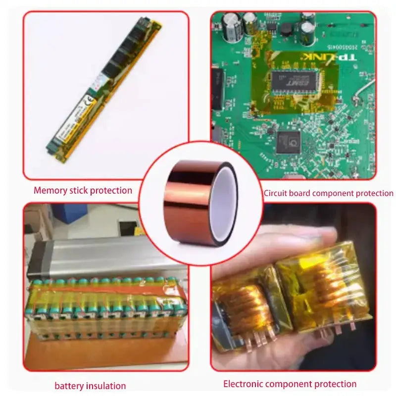 High Temperature Polyimide BGA Tape Thermal Insulation Adhesive Tape For 3D Printing Board Protection