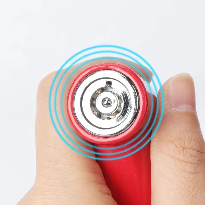 Red motorcycle disc brake lock with metal core for anti-theft security