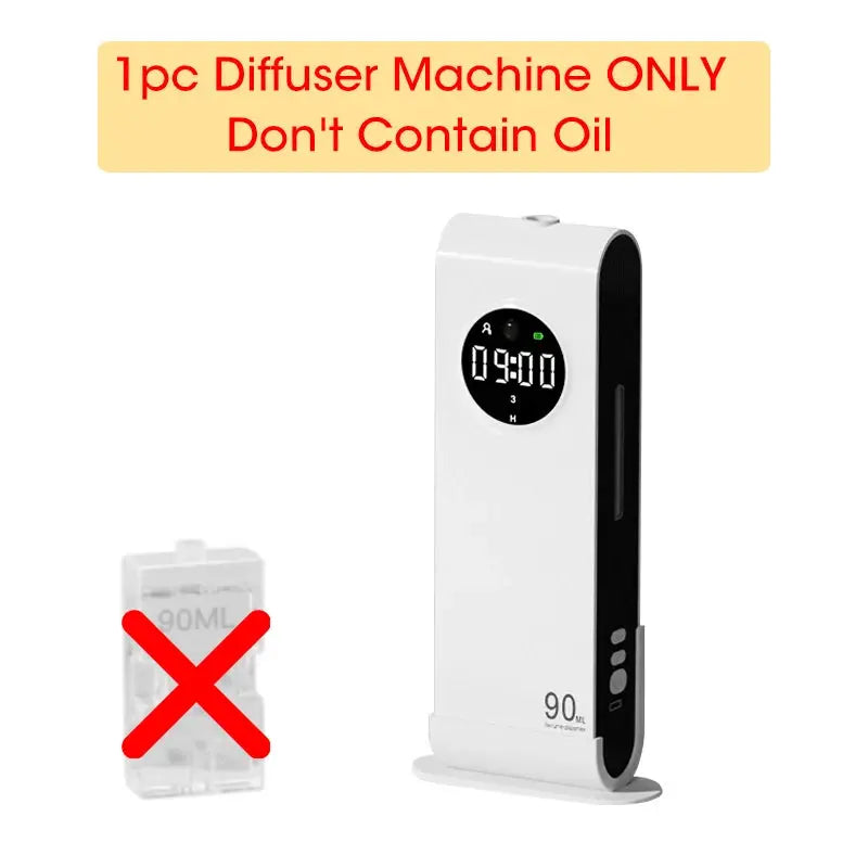 Automatic Sensor Aromatherapy Machine Wall Mounted Diffuser USB Rechargeable Deodorizer Clock Function Home Fragrance