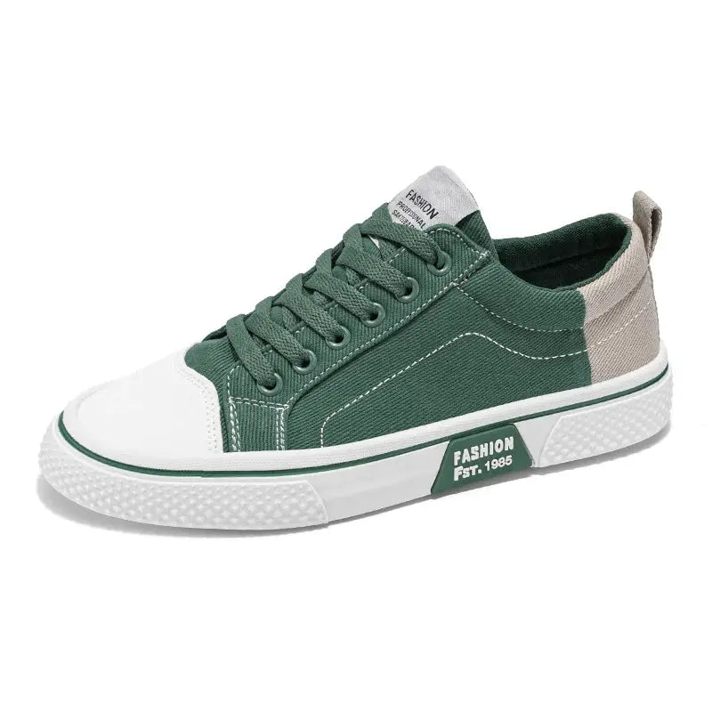 Men's Canvas Shoes All Seasons Casual Everyday Walking Shoes Soft Sole Flat Profile Joker Board Shoes