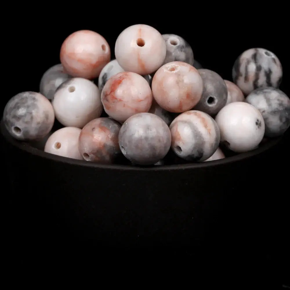 Natural Round Gemstone Beads Mix Tiger Eye Amazonite Lava Turquoise Agate Jasper Garnet for Jewelry Making DIY