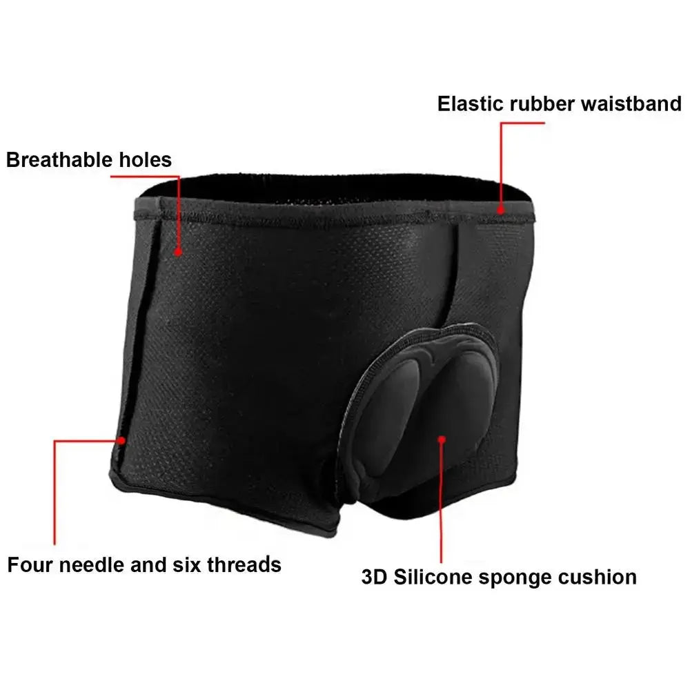 Men's cycling shorts by Simples Market FVXVXV, black 4D padded MTB shorts with breathable quick-dry fabric
