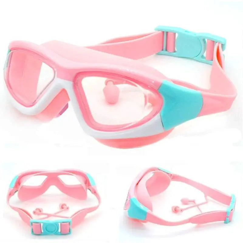High Definition Children's Swimming Goggles For Boys And Girls Anti Fog Large Frame Silicone Comfort