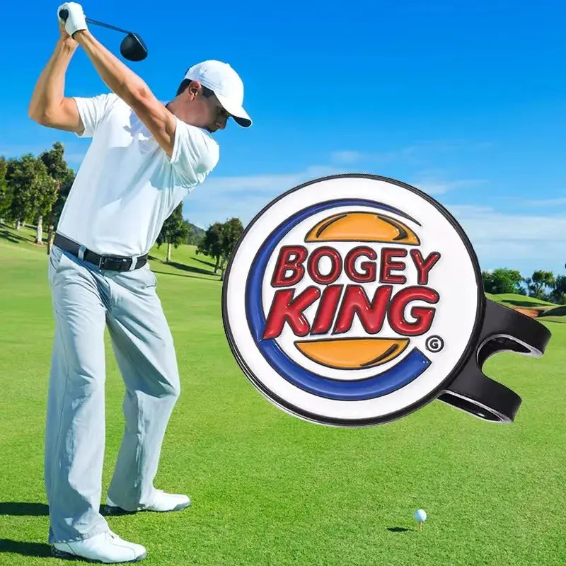 Bogey Ball King Magnetic Golf Hat Clip With Ball Marker Cap Clip For Golf Lovers