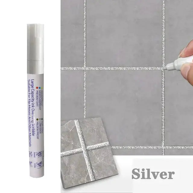 Waterproof Tile Marker Grout Pen For Wall Seams And Floor Repair In Bathrooms Kitchens Toilets Black White Gold Silver