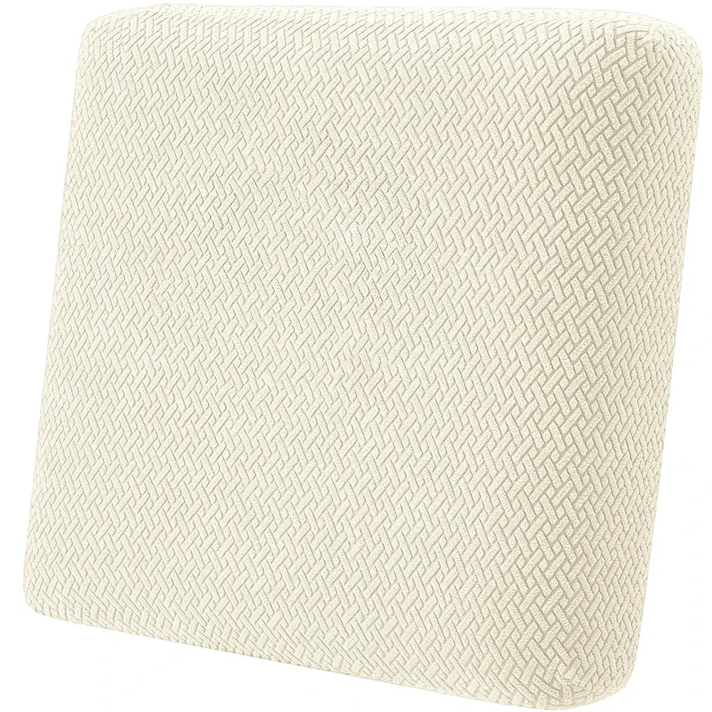Twill Jacquard Patio Sofa Cover, beige elastic anti-slip protection for garden furniture
